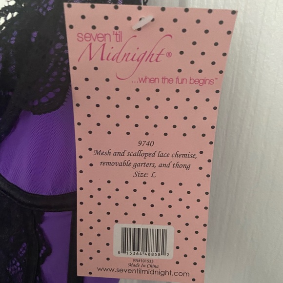 *NEW* Seven ‘til Midnight chemise & thong set - Picture 3 of 6